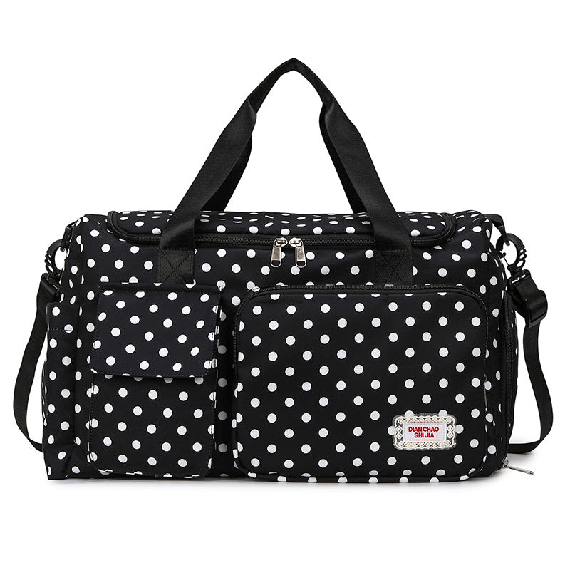 Spacious Polka Dot Travel Duffel