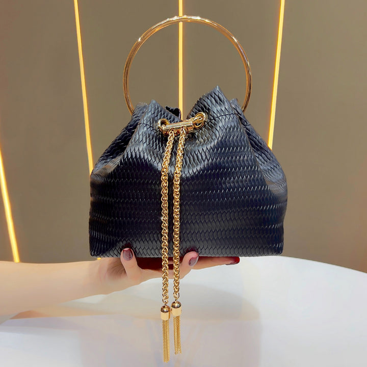 Decorative Ring-Handled Evening Bag