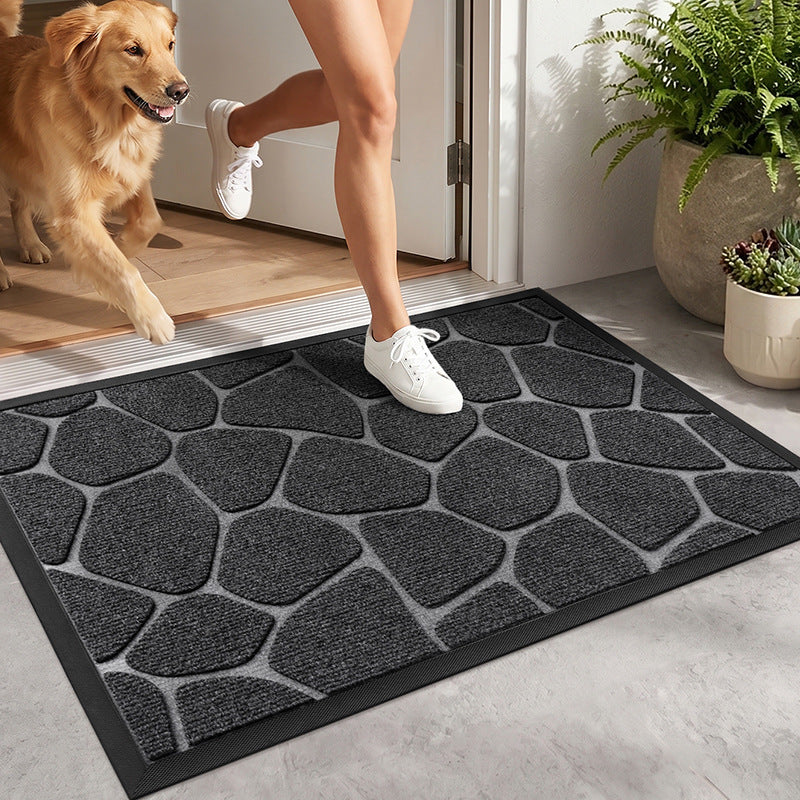 Textured Doormat with Inspirational Message Kalsten