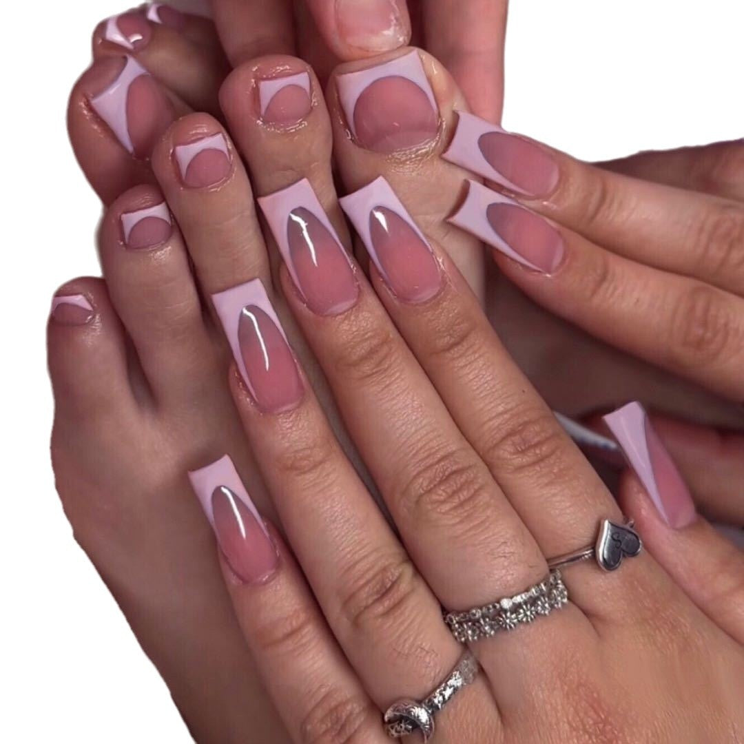 Stylish Frenched Nail and Toe Set Kalsten
