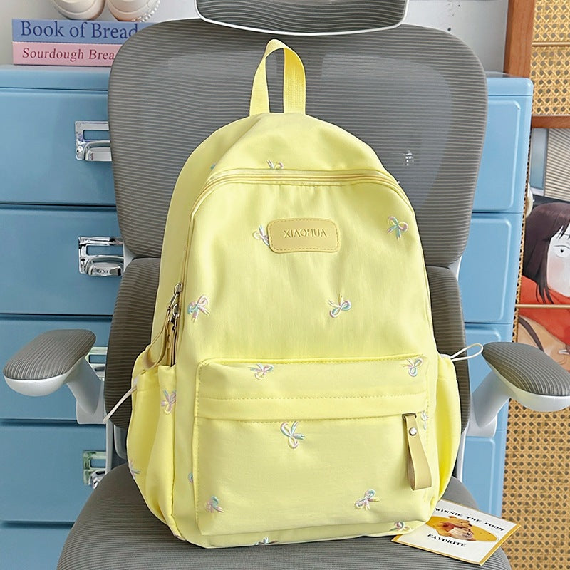 Embroidered Floral Detail Casual Backpack Kalsten