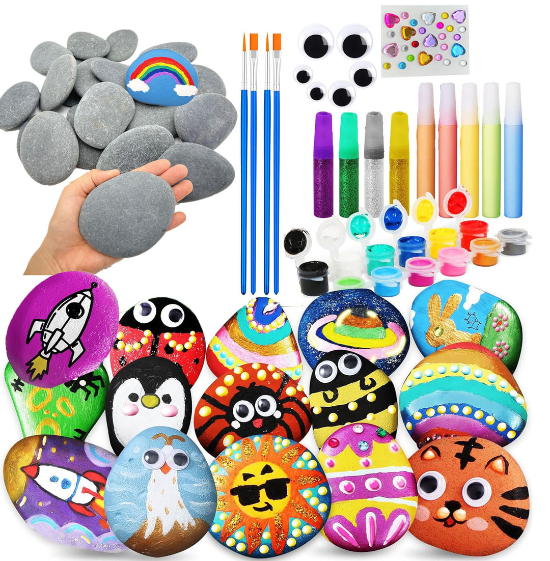 Unisex Creative Paint and Craft Set with Stone Motifs Kalsten