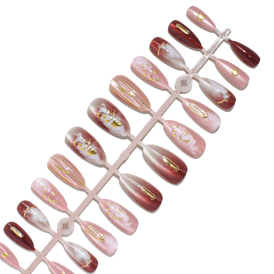 Elegant Press-On Nail Art Set Kalsten
