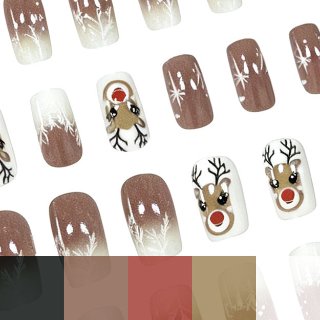 Festive Reindeer Nail Art Design Kalsten