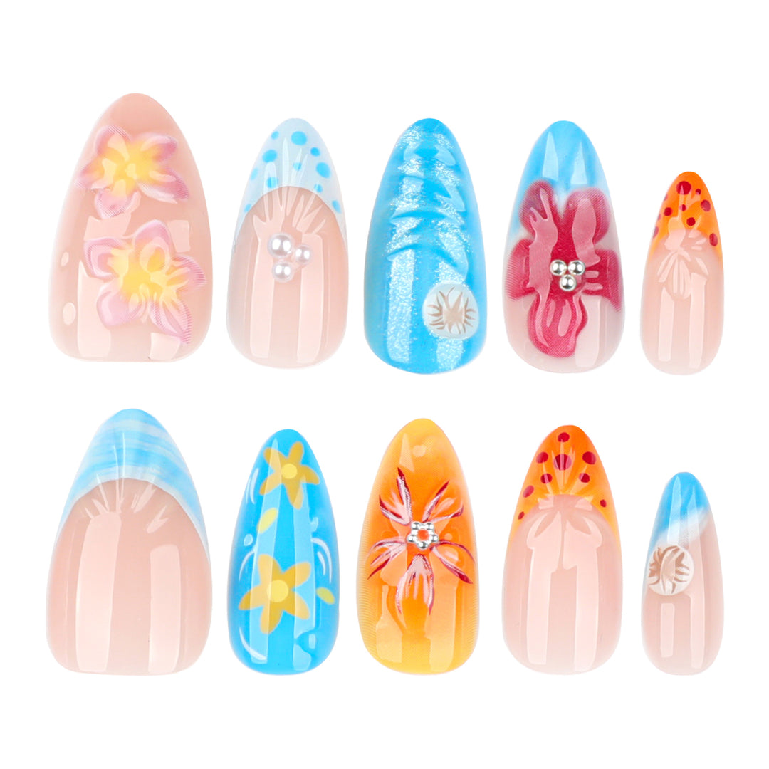 Artificial Flower Nail Art Kalsten
