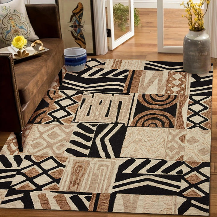 Artistic African Map Area Rug Kalsten