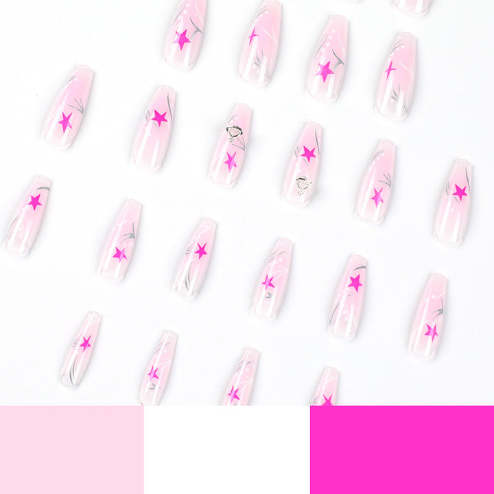 Artful Gel Nails with Elegant Floral Design Kalsten
