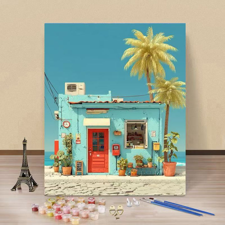 Coastal Themed DIY Paint by Numbers Canvas Art Kalsten