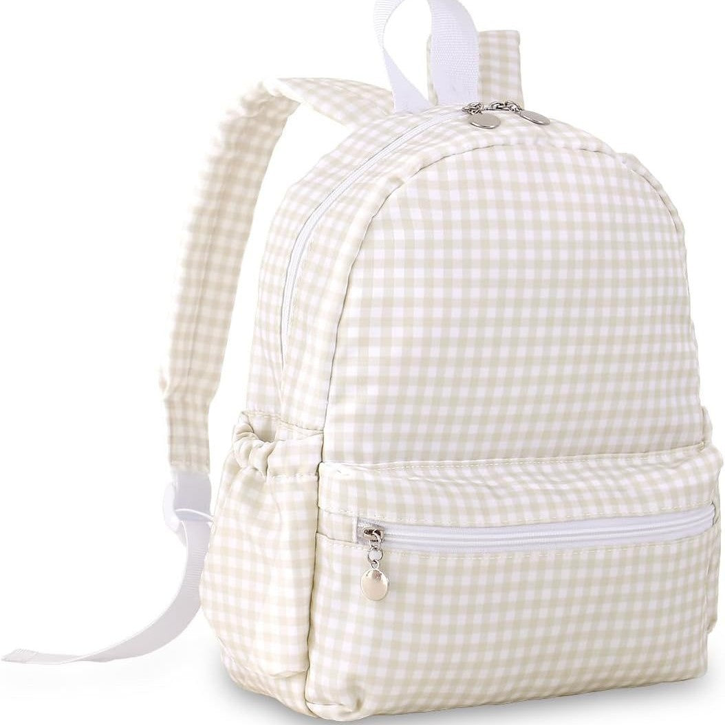 Checked Pattern Mini Backpack Kalsten