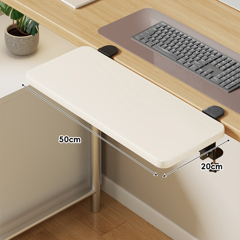 Under-Desk Sliding Keyboard Tray and Desk Extender with Smooth Glide Mount
