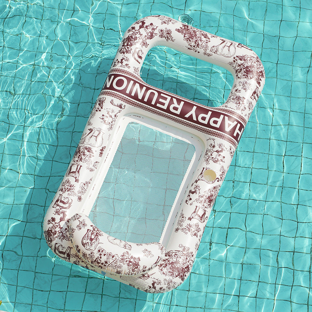 Unisex Elegant Swim Ring with Floral Designs Kalsten