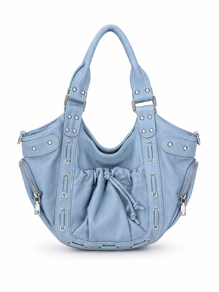 Casual Multi-Pocket Hobo Bag