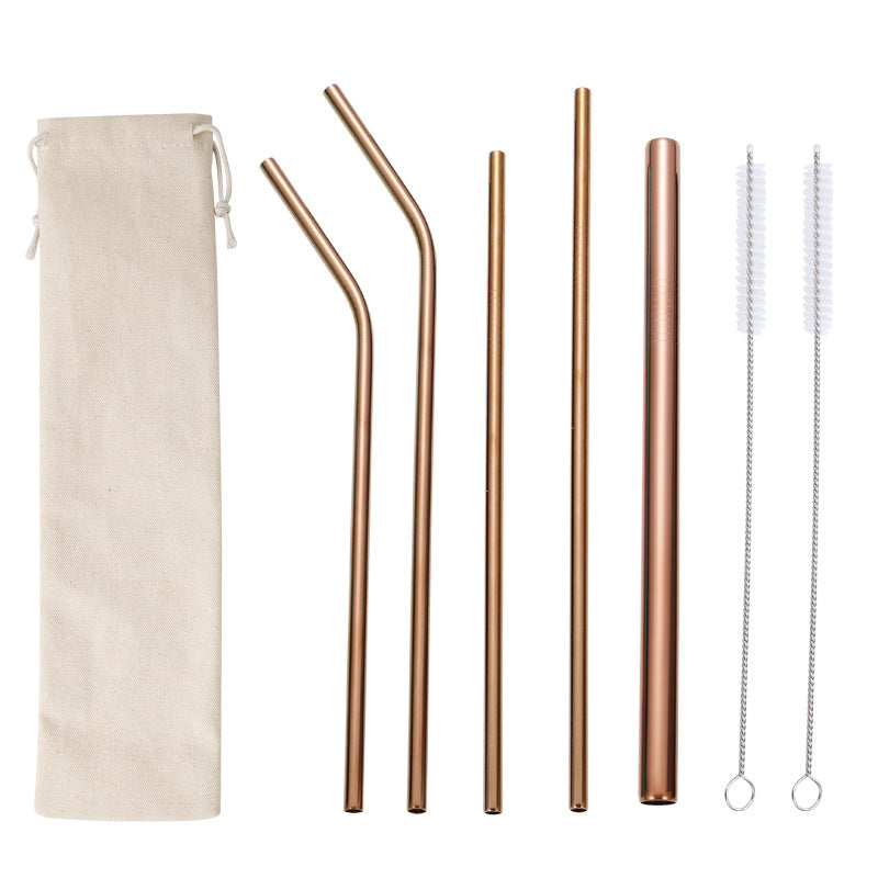 Stainless Steel Straw Set with Cleaning Brushes Kalsten