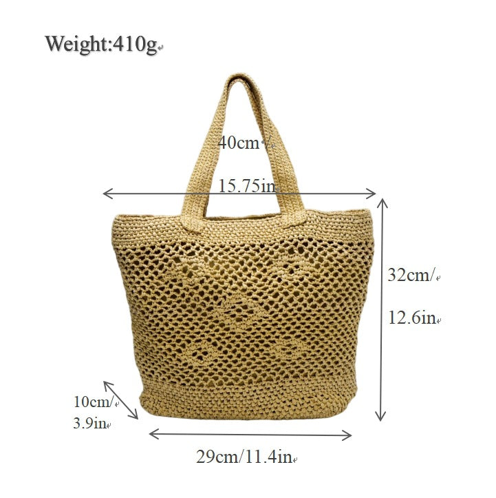 Handwoven tote bag with modern patterns Kalsten