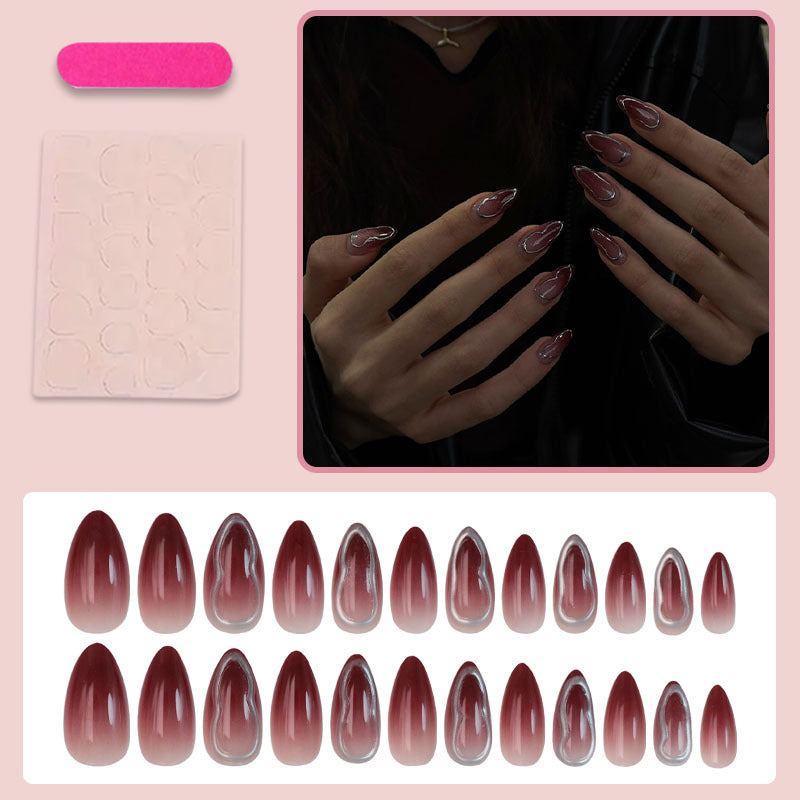 Acrylic nail set with elegant ombre effects Kalsten