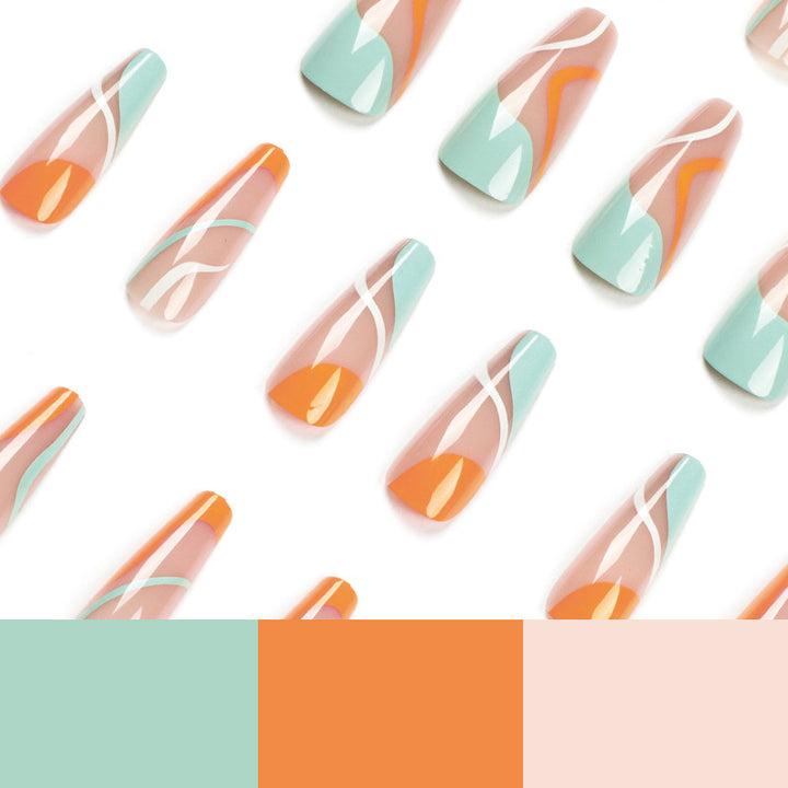 Artful Nail Art with Vibrant Color Gradients Kalsten