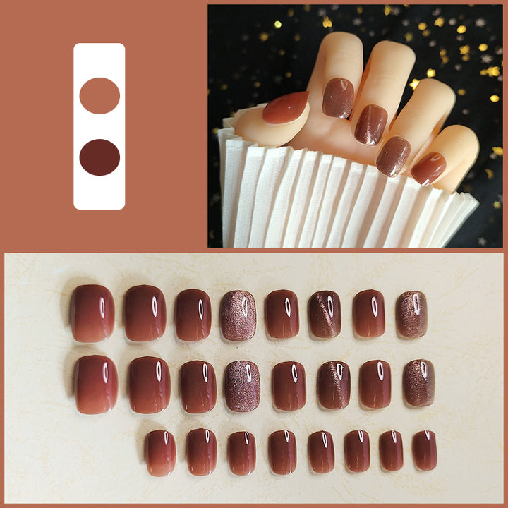 Artistic Floral Press-On Nail Set  1791804112