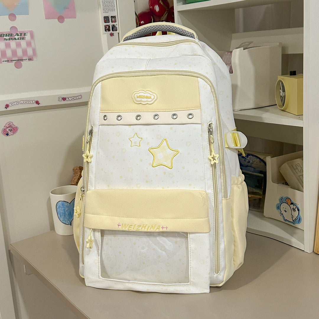 Transparent Pocket Backpack Kalsten
