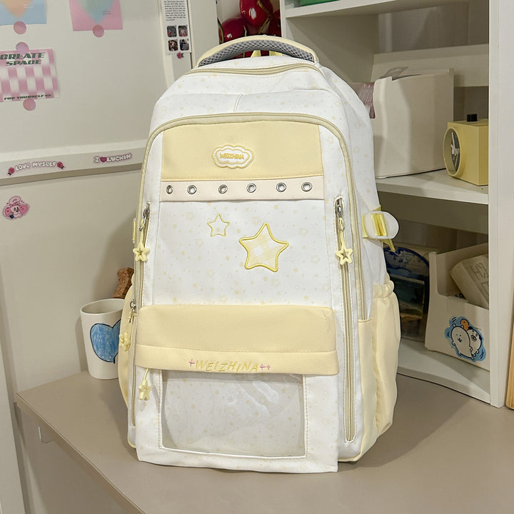 Transparent Pocket Backpack Kalsten