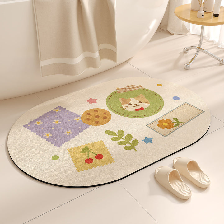 Cute Cartoon-Themed Bath Mat Kalsten
