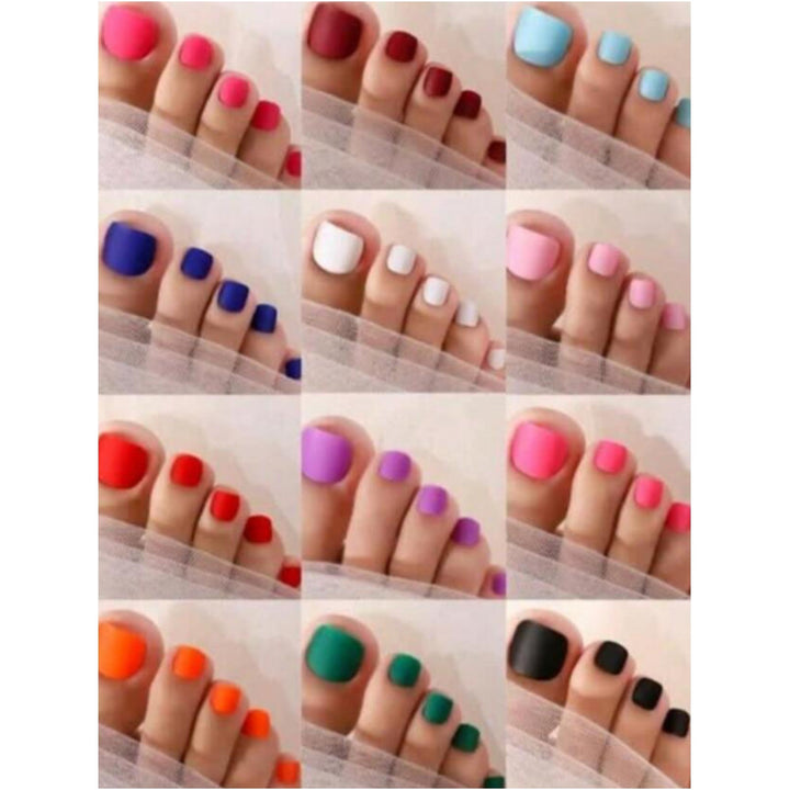 Full Coverage Press-On Toenail Set