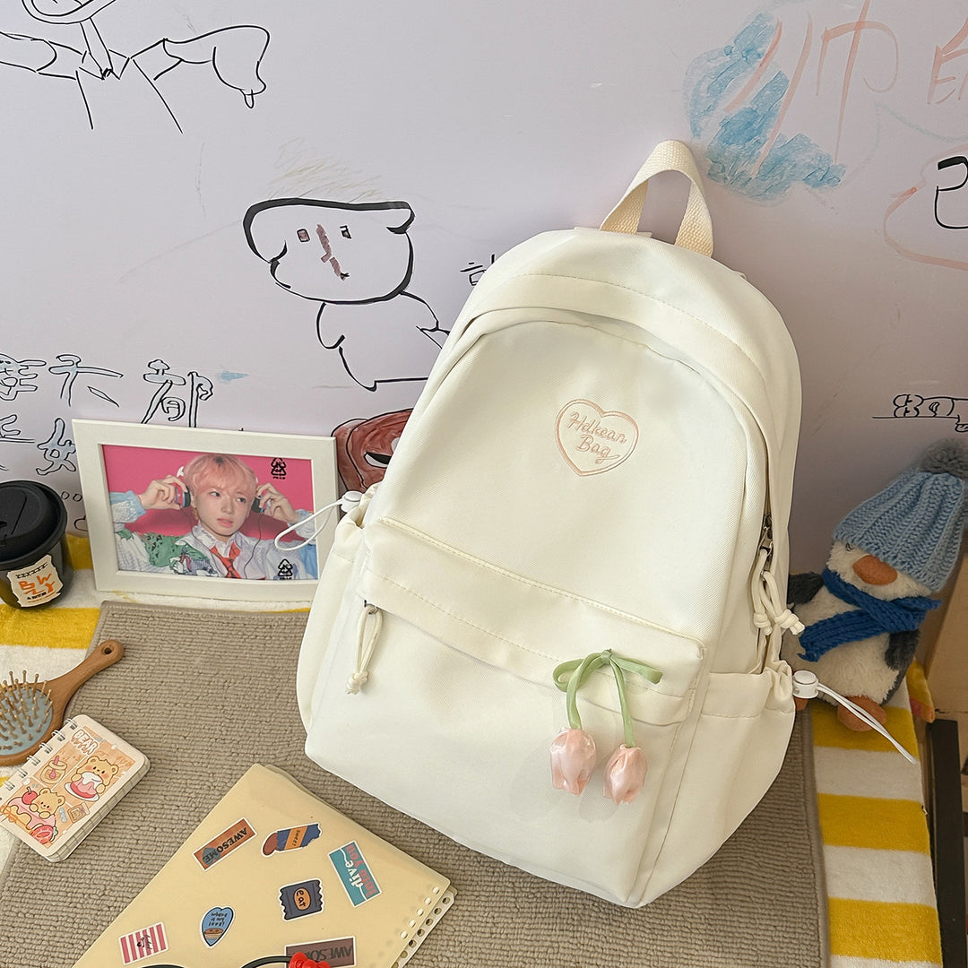 Floral-Embellished Casual Backpack Kalsten