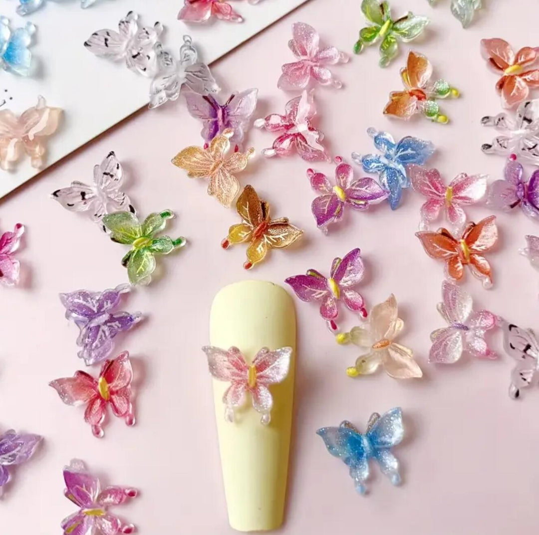 Decorative Butterfly Nail Art Charms
