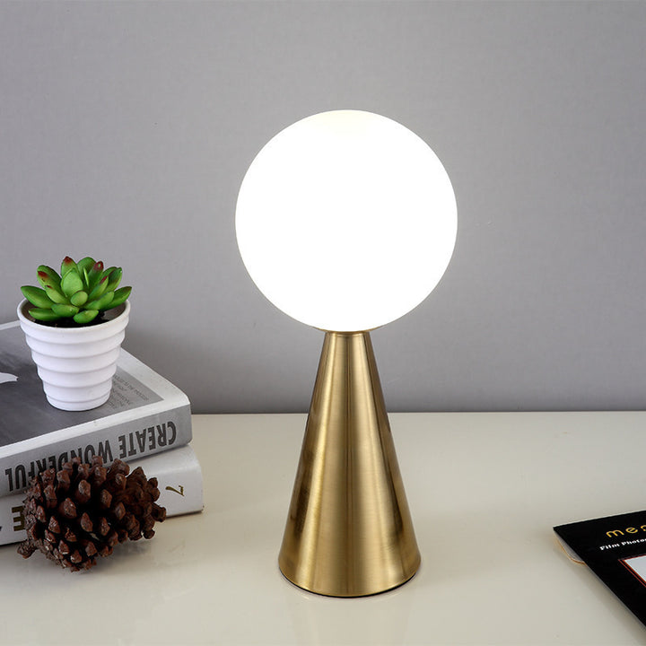 Modern Minimalist Table Lamp with Globular Shade