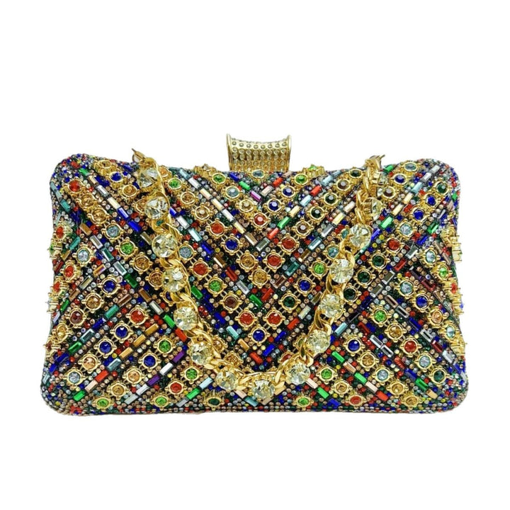Crystal-Studded Evening Clutch
