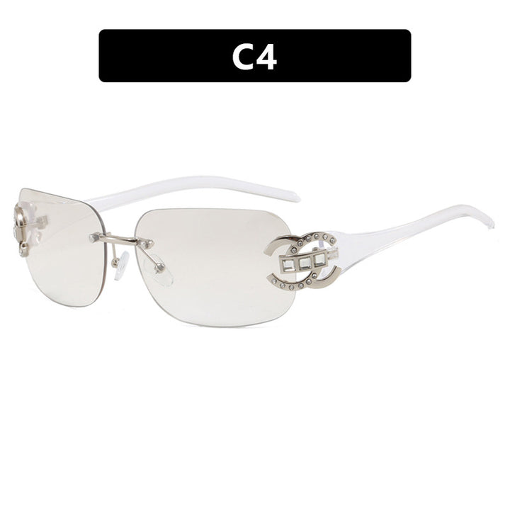 Women's fashionable sunglasses with luxurious geometric frame and protective UV filter Kalsten