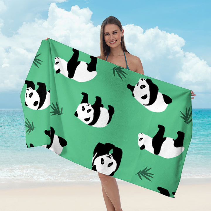 Beach blanket with tropical leaf design Kalsten