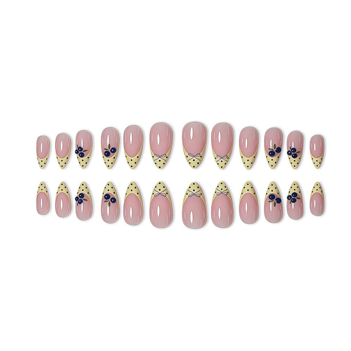 Decorative Floral Pointed Nail Tips Kalsten