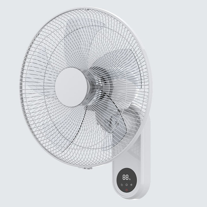 Unisex nan oscillating wall-mounted electric fan with rotary dial and dual pull-cord controls Kalsten