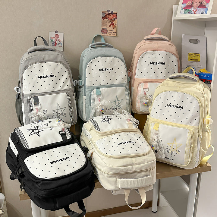Trendy Polka Dot Backpack Kalsten 1791204846
