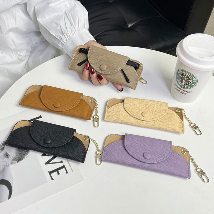 Textured Leather Zip Coin Purse Kalsten