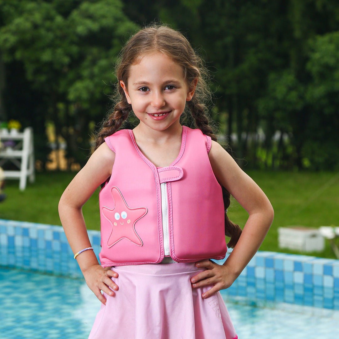 Women's Inflatable Swim Aid with Colorful Flamingo Design Kalsten