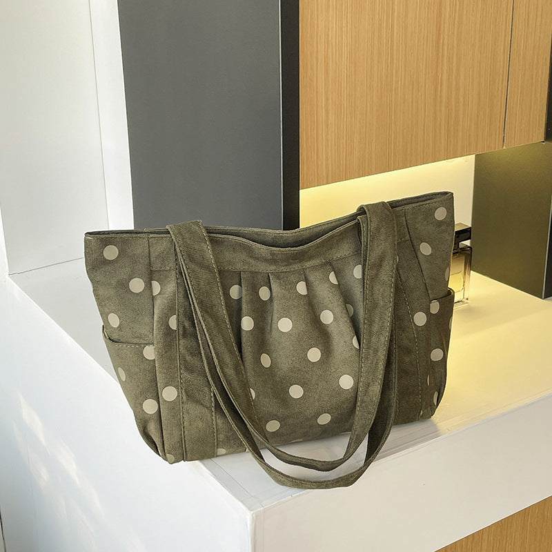 Casual Multi-Pocket Tote Bag