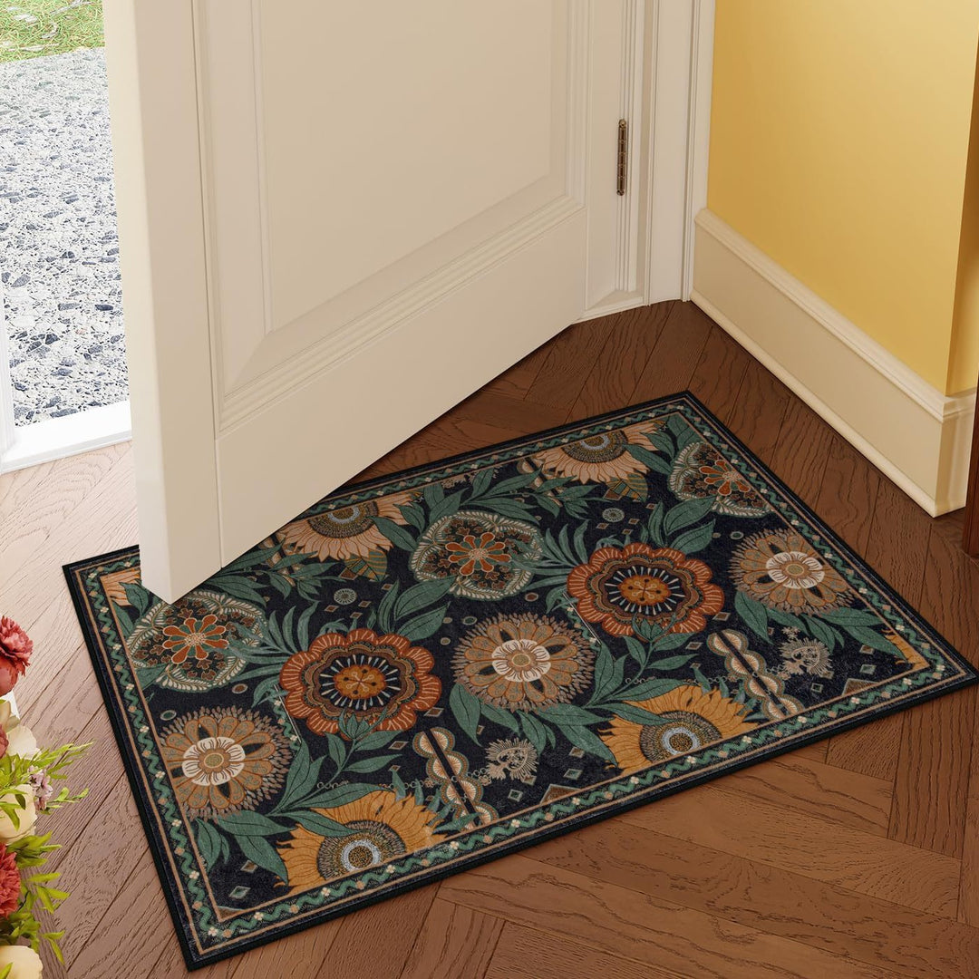 Luxurious Floral Design Bath Mat Kalsten