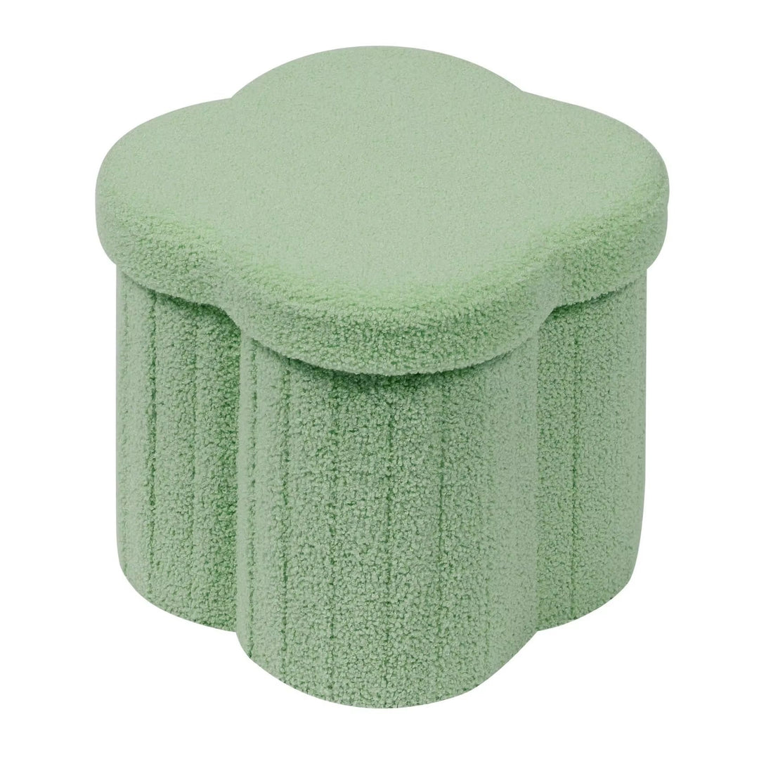 Plush Floral Storage Stool Kalsten
