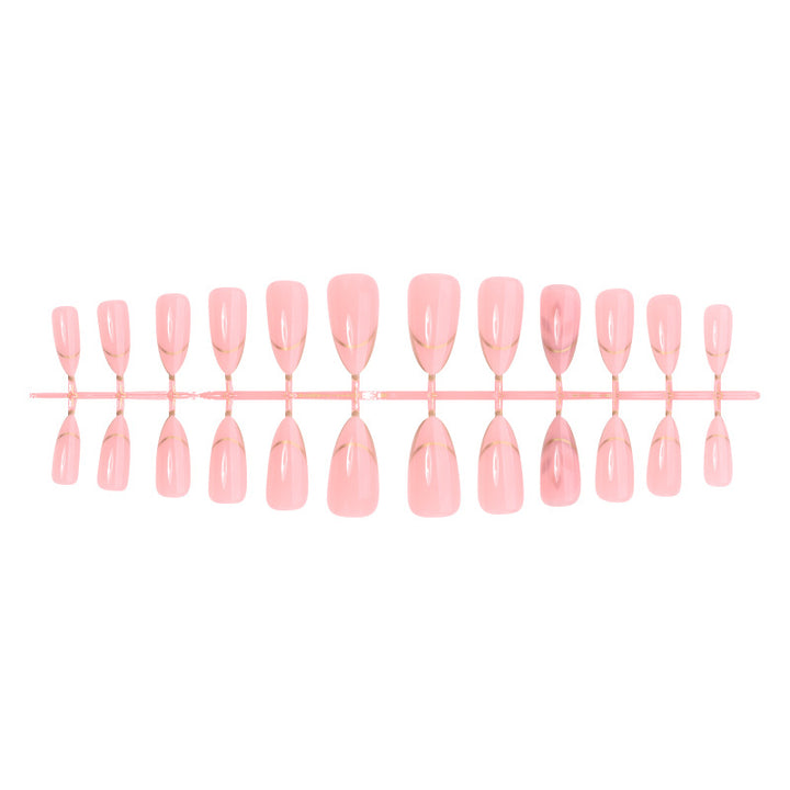 Elegant French Tip Press-On Nail Set Kalsten