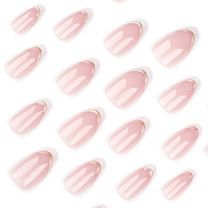 Elegant artificial nails with high-quality French design Kalsten