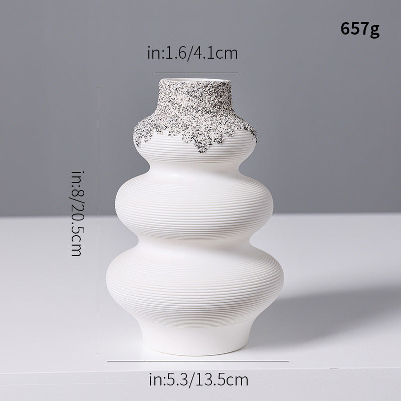 Decorative Textured Ceramic Vase Kalsten