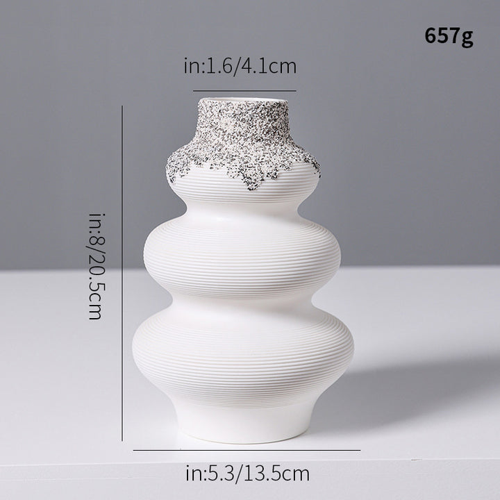 Decorative Textured Ceramic Vase Kalsten