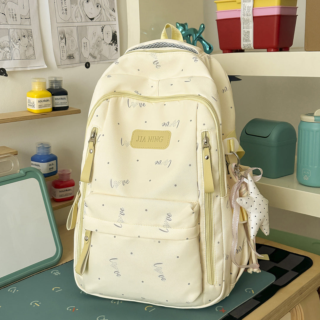 Stylish Love-Embellished Backpack Kalsten