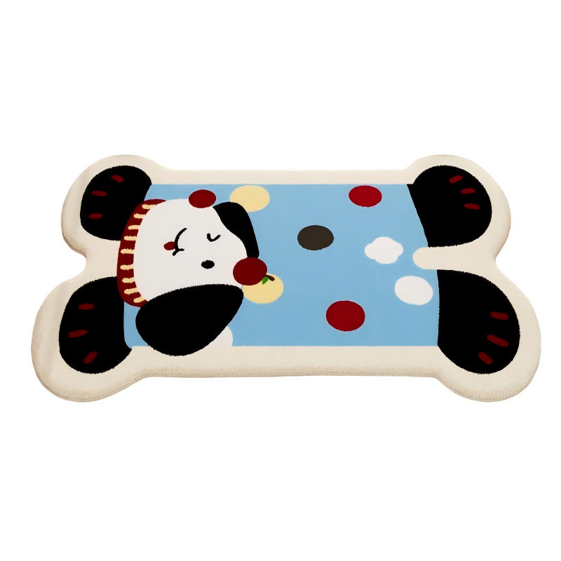 Cute Cartoon Cat-Themed Bath Mat