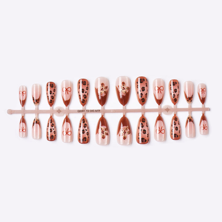Stylish Animal Print Press-On Nail Set