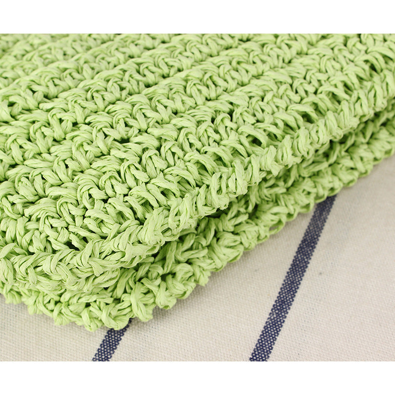 Shoulder bag made of natural woven material with stylish design Kalsten