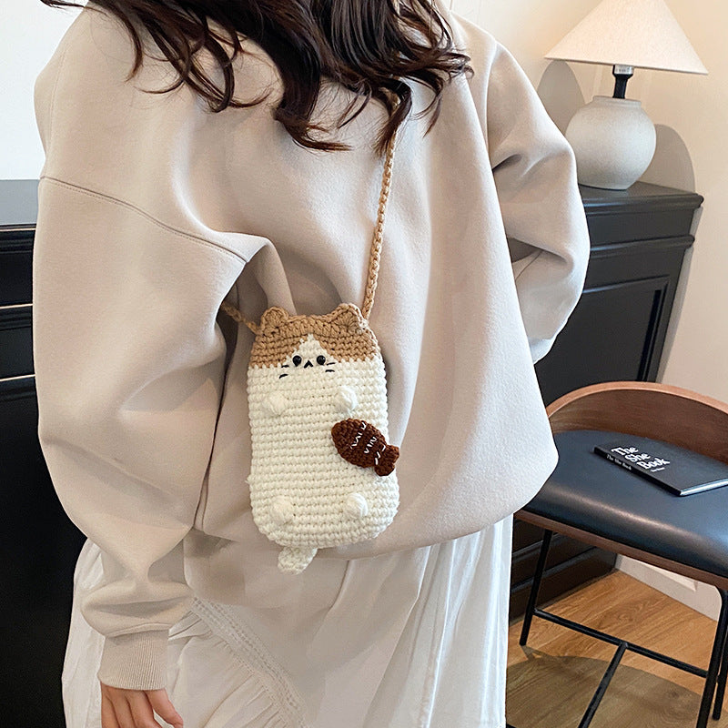 Cute Animal-Themed Crochet Mini Bag