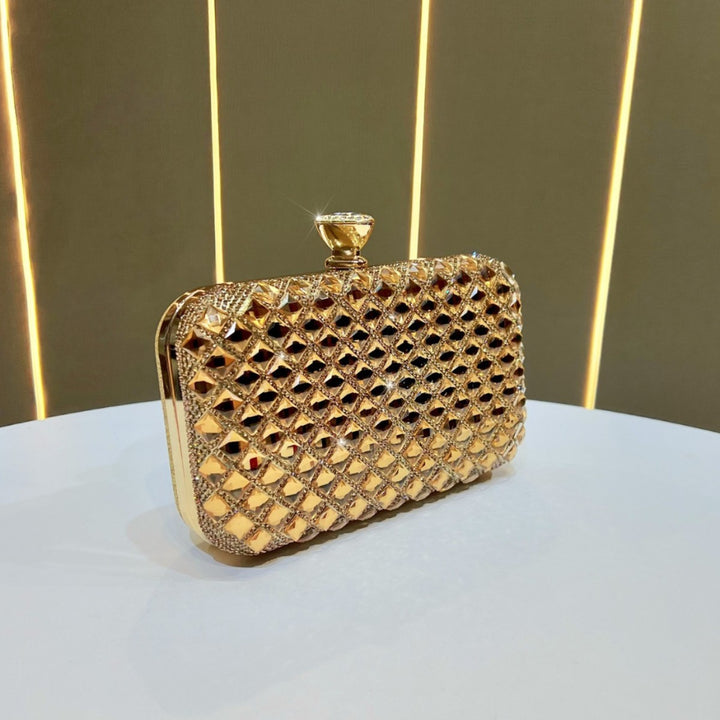 Crystal-Studded Evening Clutch
