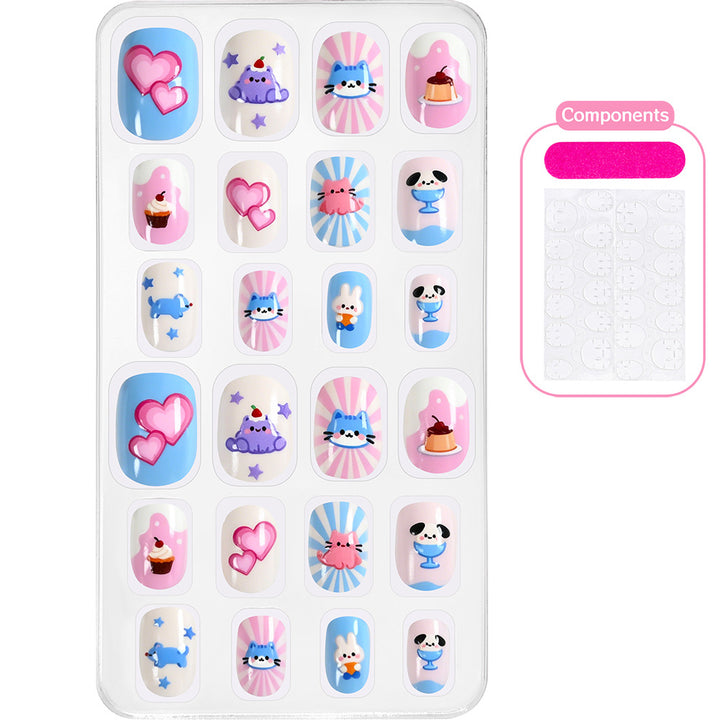 Creative Cartoon-Themed Press-On Nail Collection Kalsten